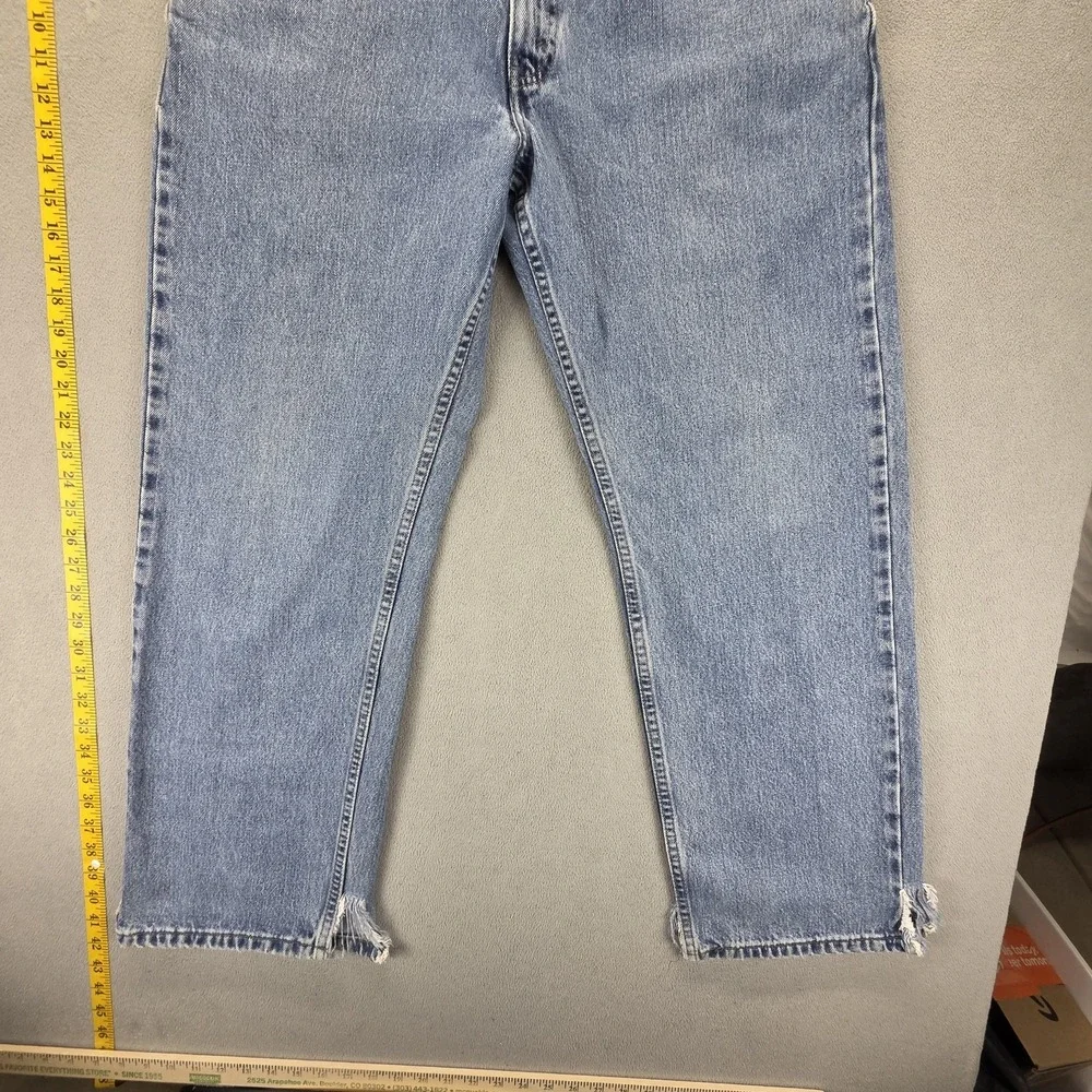 VTG Levis SilverTab Jeans Mens Blue Straight Loose Wide Leg Baggy Y2K Fits 32x28